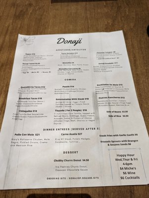 Menu photo 5 Donaji San Francisco, CA Menu photo 5 Donaji San Francisco, CA