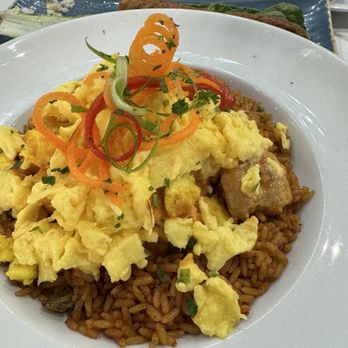 The Icon Restaurant and Lounge - Shrimp, eggs and rice. Spicy - Lounges Near Me - Richardson, Texas