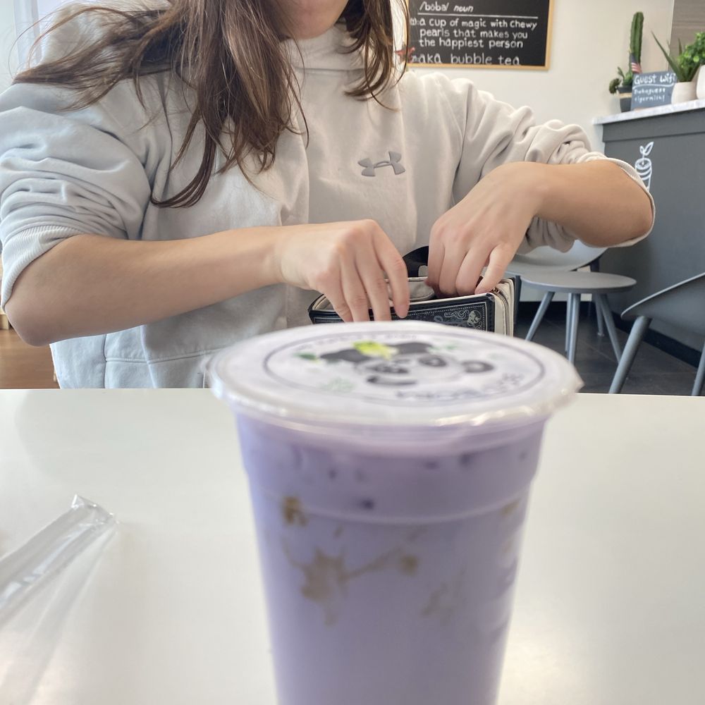 Bo’s Boba - a woman sitting at a table - Bubble Tea Near Me - Tulsa, Oklahoma