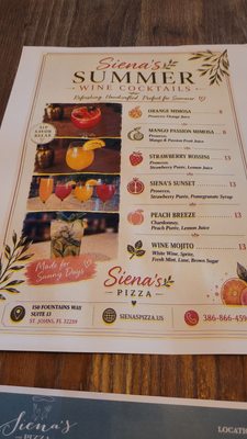 Menu photo 1 Siena's Pizza St Johns, FL Menu photo 1 Siena's Pizza St Johns, FL