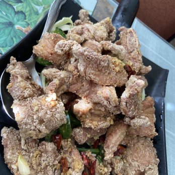 Magic Dragon Asian Cuisine - Spicy 92. Salt and Pepper Pork Chop huge portions for $14.95--does not include rice - Chinese Near Me - Santa Maria, California Magic Dragon Asian Cuisine - Spicy 92. Salt and Pepper Pork Chop huge portions for $14.95--does not include rice - Chinese Near Me - Santa Maria, California