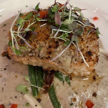 Muriel's Jackson Square - Dijon Mustard Crusted Salmon - Cajun/Creole Near Me - New Orleans, Louisiana