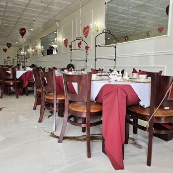 The Burgundy Rose Tearoom - 75 holding per occupancy fire signage, porcelain ware - Party & Event Planning Near Me - Livermore, California