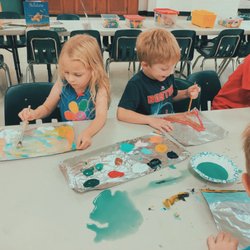 Adventures on The Hill Summer Camp - Takoma - Foil Art Painting