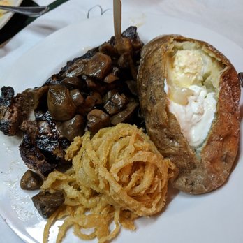 Timber Lodge - NY strip and baked potato - Steakhouses Near Me - Medina, Ohio