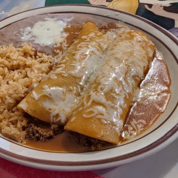 El Aguila Real - Two enchilada combo. - Mexican Near Me - Des Moines, Iowa