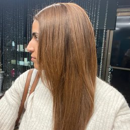 Root-touch up & Org Keratin treatment