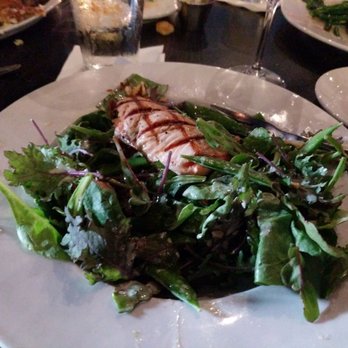 Summit Grill - Spring salad with added salmon. - Bars Near Me - Kansas City, Missouri Summit Grill - Spring salad with added salmon. - Bars Near Me - Kansas City, Missouri