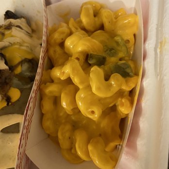 S-a Bbq - Mac-n-Cheese with green chili. - Barbeque Near Me - Albuquerque, New Mexico
