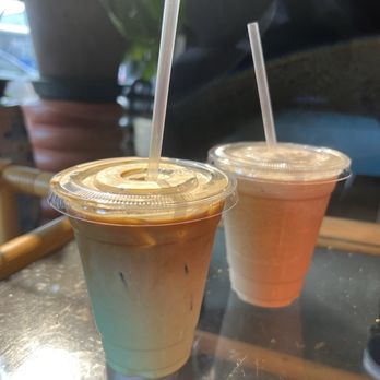 Phin - Front: Pandan Coffee Back: Coconut Coffee - Coffee & Tea Near Me - Seattle, Washington