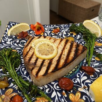 Ollie George Cooks - Marinated and grilled swordfish - Cooking Classes Near Me - Long Beach, California Ollie George Cooks - Marinated and grilled swordfish - Cooking Classes Near Me - Long Beach, California