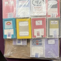 12 pack of assorted casino cards! 12 pack of assorted casino cards!