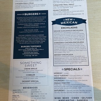 Greenside Cafe - Menu - Beer Bar Near Me - Cedar Crest, New Mexico