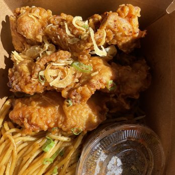 Southside Station - Chicken Thighs with Garlic Noodles - Sandwiches Near Me - Berkeley, California