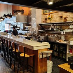 Field to Fork - The kitchen area with food counter.