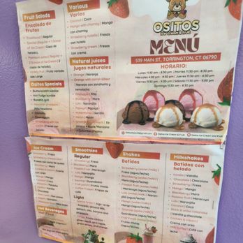 Ositos Ice Cream & Fruit - Juice Bars & Smoothies Near Me - Torrington, Connecticut Ositos Ice Cream & Fruit - Juice Bars & Smoothies Near Me - Torrington, Connecticut