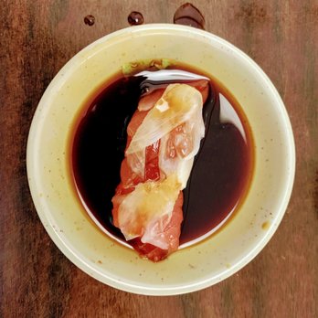Akagi Restaurant - Tuna and soy sauce with ginger on top - Japanese Near Me - San Bruno, California