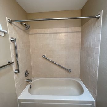 Accessibath - New Delta Grab bars and New Delta Shower Head - General Contractors Near Me - Puyallup, Washington Accessibath - New Delta Grab bars and New Delta Shower Head - General Contractors Near Me - Puyallup, Washington