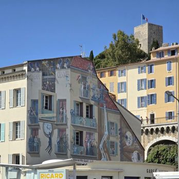 Cannes - One of many painted walls of cinema icons throughout the city - Public Services & Government Near Me