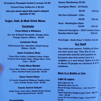 Sugar Salt & Malt Restaurant - Menu - Coffee & Tea Near Me - Baker, Nevada Sugar Salt & Malt Restaurant - Menu - Coffee & Tea Near Me - Baker, Nevada