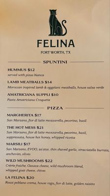 Menu photo 4 Felina Fort Worth, TX