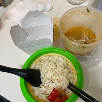 BKK Thai Kitchen - Tom Yum Soup noodles. Watery and nasty soup. - Thai Near Me - Carlsbad, California