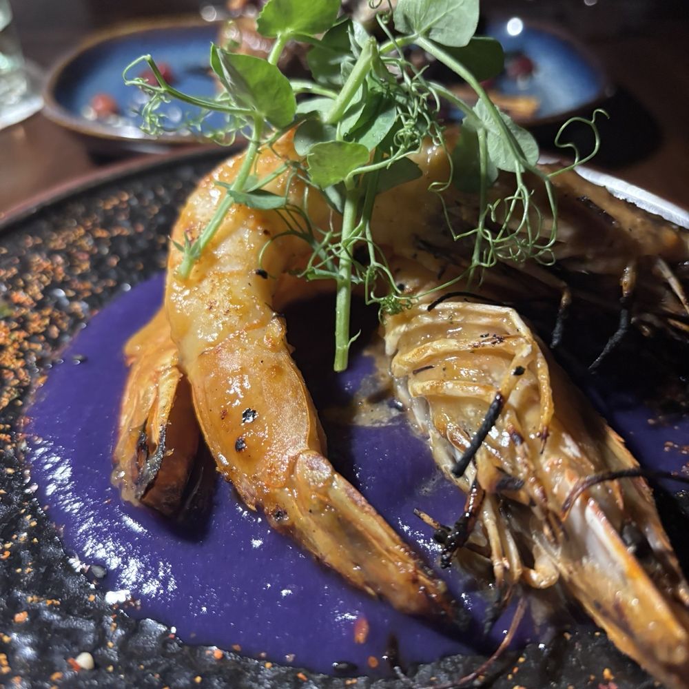 Little Pearl - Miso shrimp in cabbage puree - New American Near Me - Key West, Florida