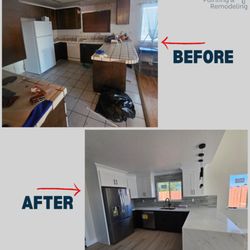 A Plus Painting Co - Kitchen remodel and painting job :)