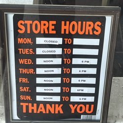 Crescent Moon Emporium - Store hours