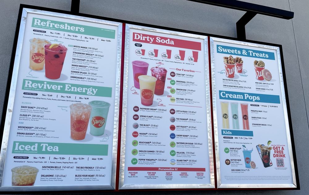 Swig Menu.pdf SWIG - Updated June 2026 - 27 Photos & 10 Reviews - 3204 E Hebron Pkwy ...