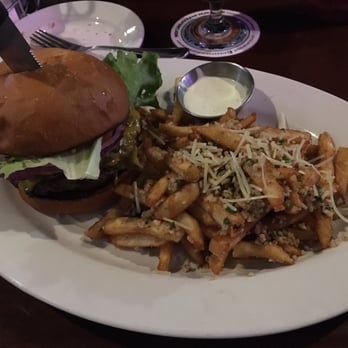 Bar 101 Eats & Drinks - Classic burger w/garlic fries - Sports Bars Near Me - Roseville, California Bar 101 Eats & Drinks - Classic burger w/garlic fries - Sports Bars Near Me - Roseville, California