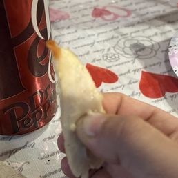 This chicken was bit by my daughter and she could not break the chicken down