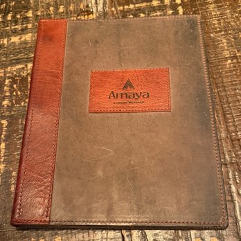 Amaya Modern Mexican - Menu cover - Mexican Near Me - Las Vegas, Nevada