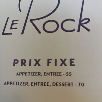 Le Rock - Le menu - French Near Me - New York, New York