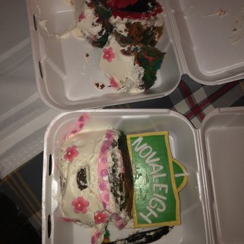Chuck E. Cheese - Smashed cake shoved in a box - Pizza Near Me - Virginia Beach, Virginia