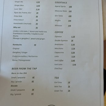 Shosh - Drink Menu - Restaurants Near Me - Lisbon, 11 Shosh - Drink Menu - Restaurants Near Me - Lisbon, 11