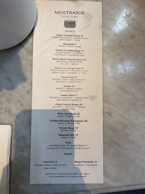 Menu photo 1 Mostrador NYC New York, NY Menu photo 1 Mostrador NYC New York, NY