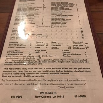Barcelona Tapas - Tapas/Small Plates Near Me - New Orleans, Louisiana