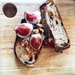 Foundry FiftyThree - Fruit toast with seasonal fruit and creme fraiche