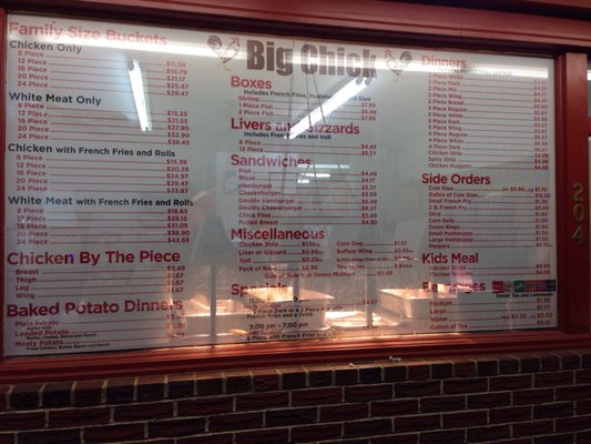 Menu photo 2 Big Chick Washington, GA Menu photo 2 Big Chick Washington, GA