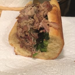 Shaved beef with spinach and provolone Shaved beef with spinach and provolone
