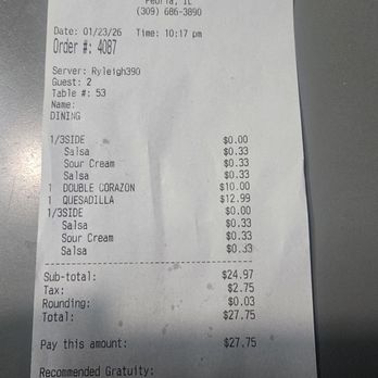 Crusens - Receipt .... - Bars Near Me - West Peoria, Illinois Crusens - Receipt .... - Bars Near Me - West Peoria, Illinois