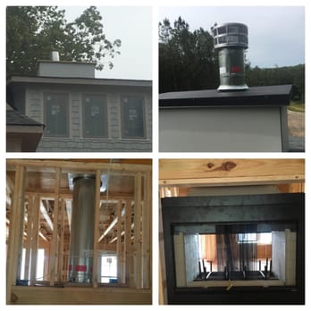 Swept Away Chimney - New construction - see thru firplace install. - Chimney Sweeps Near Me