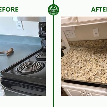 Kelty Tile & Marble - Before and After photos of a kitchen countertop - General Contractors Near Me - Ridgeland, Mississippi Kelty Tile & Marble - Before and After photos of a kitchen countertop - General Contractors Near Me - Ridgeland, Mississippi