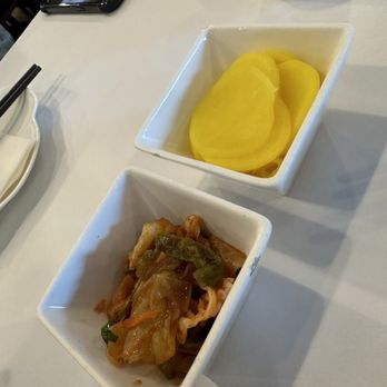 Beijing Restaurant - Kimchi & yellow pickle danmuji - Korean Near Me - Santa Clara, California