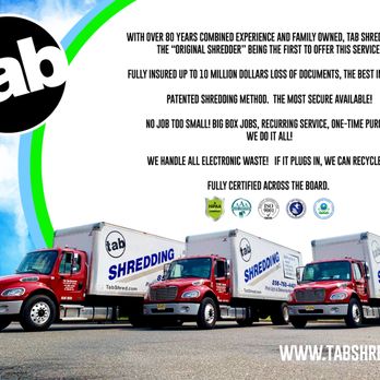 Tab Shredding - Shredding Services Near Me - West Berlin, New Jersey Tab Shredding - Shredding Services Near Me - West Berlin, New Jersey