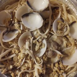 Linguine and white clams.