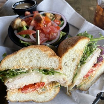 Full On Craft Eats & Drinks - Spicy chicken with side salad - Sandwiches Near Me - Annapolis, Maryland Full On Craft Eats & Drinks - Spicy chicken with side salad - Sandwiches Near Me - Annapolis, Maryland