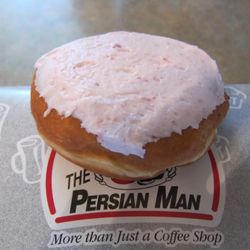 Tina's Breakfast & Lunch - Persian roll - a cross between a cinnamon roll and a frosted doughnut.