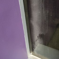Anytime Fitness - Dust on window.